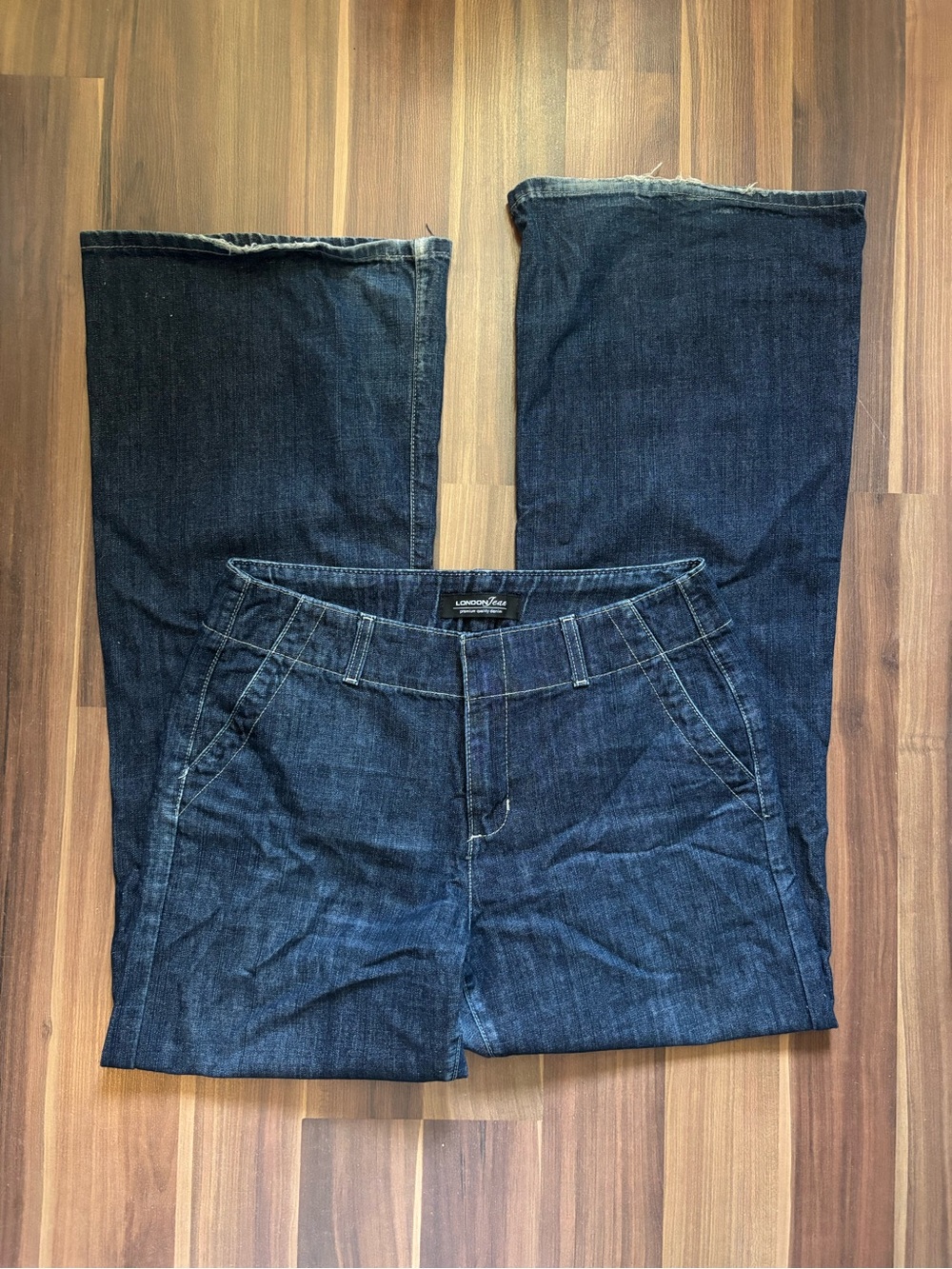 LONDONJEAN Dark Blue Women's Flare Jeans